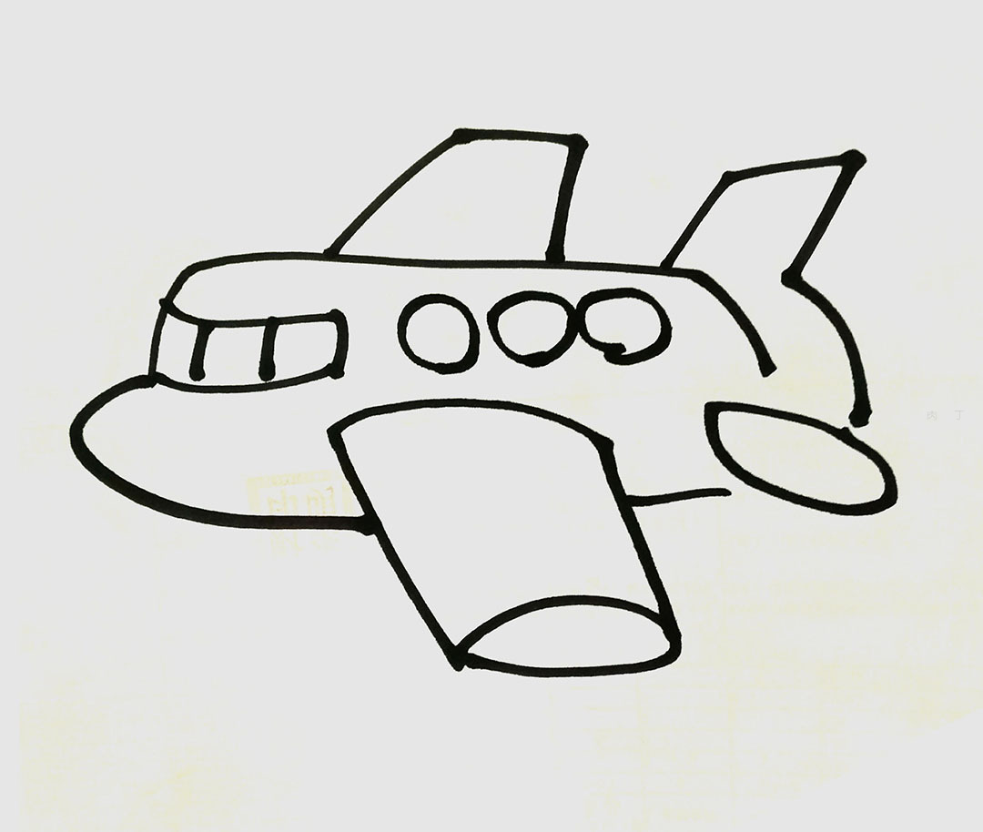 可爱直升飞机简笔画画法图片步骤（小葩学画画） - 有点网 - 好手艺