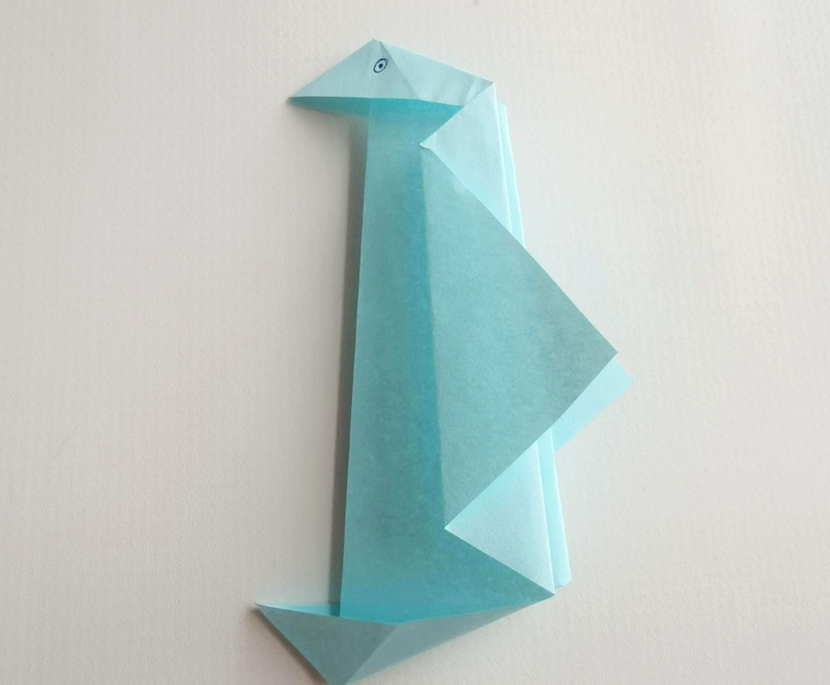 手工折纸教程，企鹅的手工折纸折序图解教程 - 有点网 - 好手艺