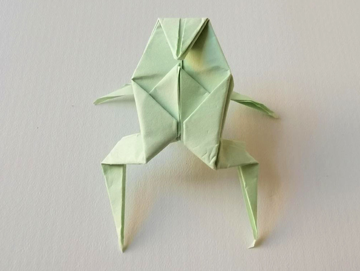 教你用一张纸折可以弹跳的青蛙，做法非常简单，手工折纸视频教程_哔哩哔哩_bilibili