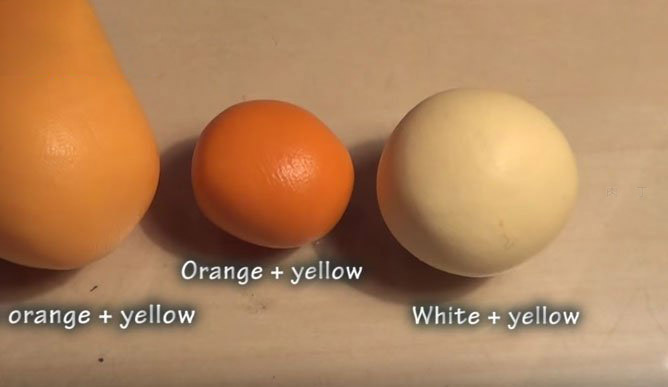 水果手工 超轻粘土制作橙子