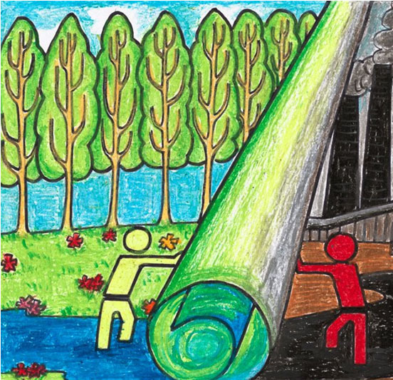 环保儿童画，关于环保的儿童画大全