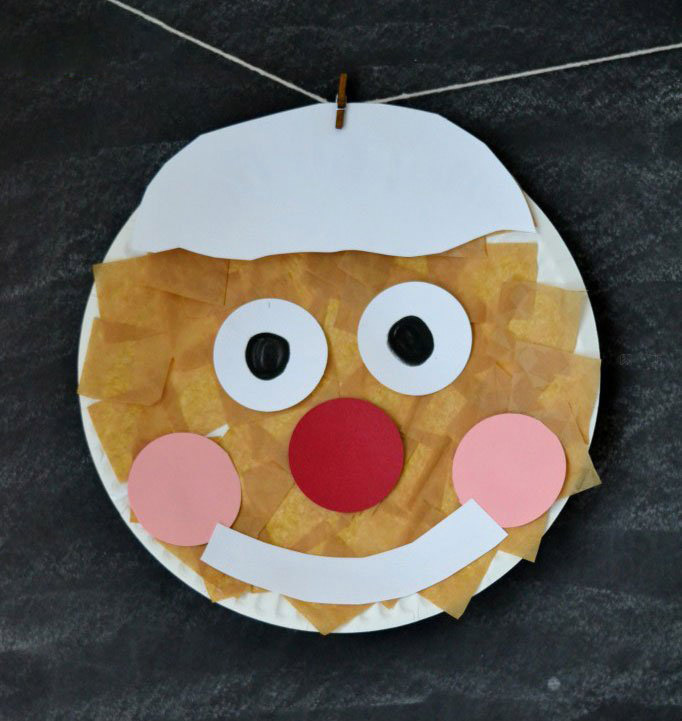 圣诞节手工 纸盘DIY制作姜饼人