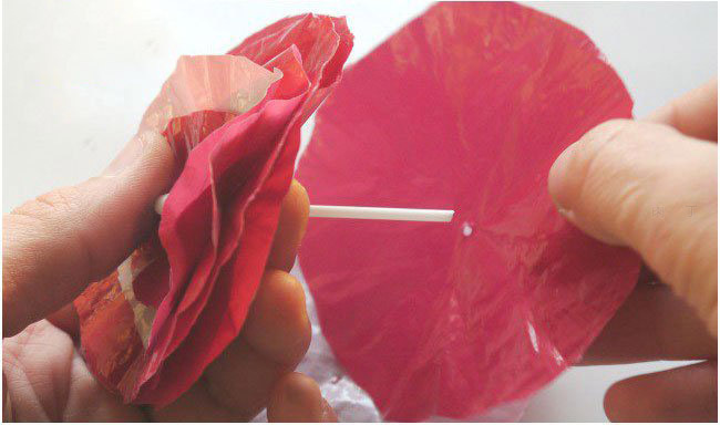 废塑料袋DIY制作手工花朵