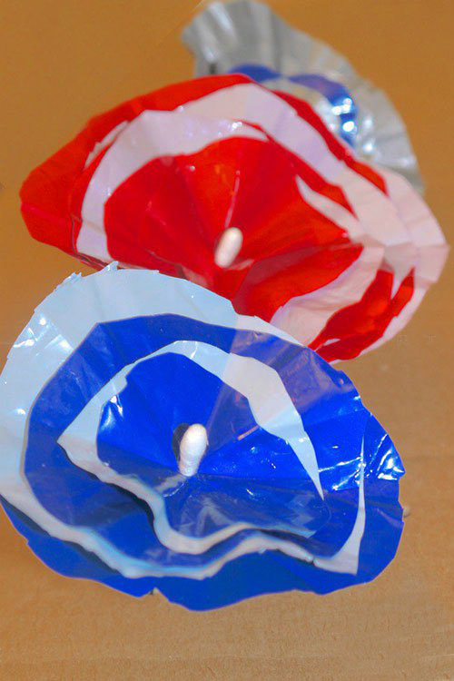 废塑料袋DIY制作手工花朵