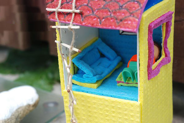 儿童DIY教程 牛奶盒制作房子