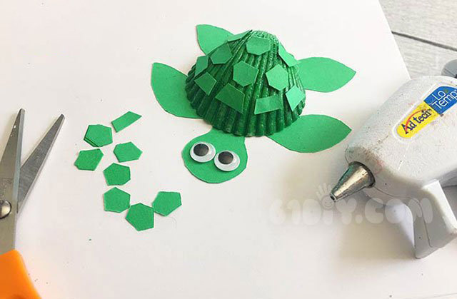 夏天儿童手工制作贝壳乌龟