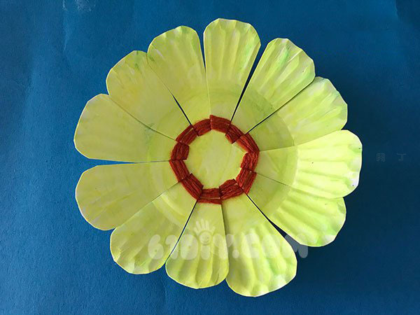 母亲节手工制作纸盘花朵