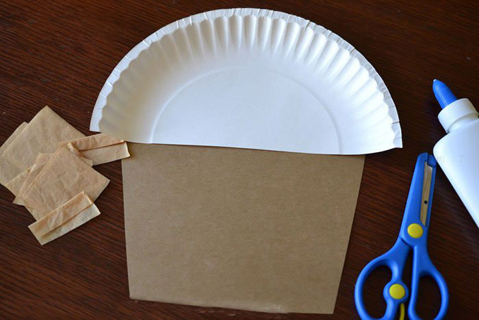 儿童DIY 纸盘制作蛋糕杯