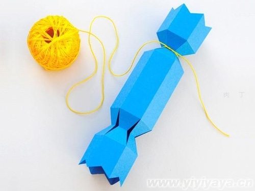 儿童手工制作：彩色糖果的折法