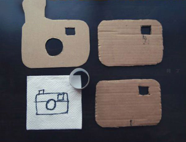废纸板制作儿童玩具相机