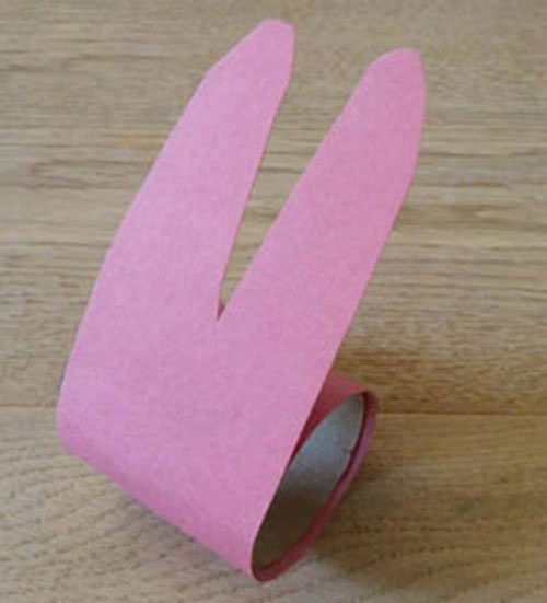卷纸筒制作复活节可爱兔子餐巾环