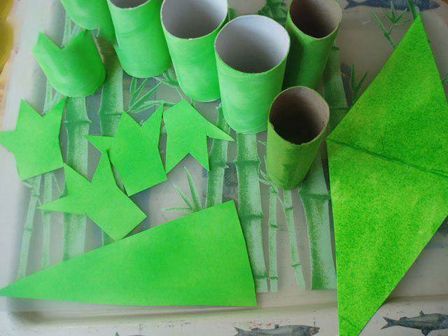儿童手工制作卷纸筒鳄鱼