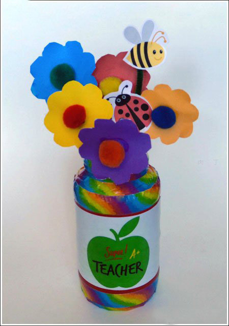 教师节手工礼物 美丽花瓶