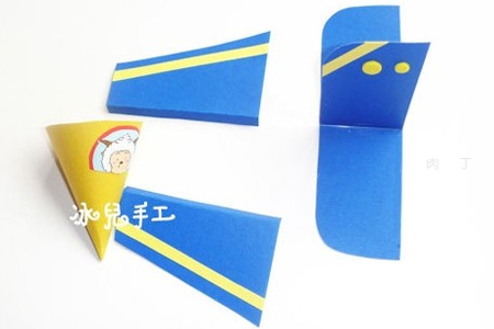 儿童手工制作：卷纸芯制作小飞机