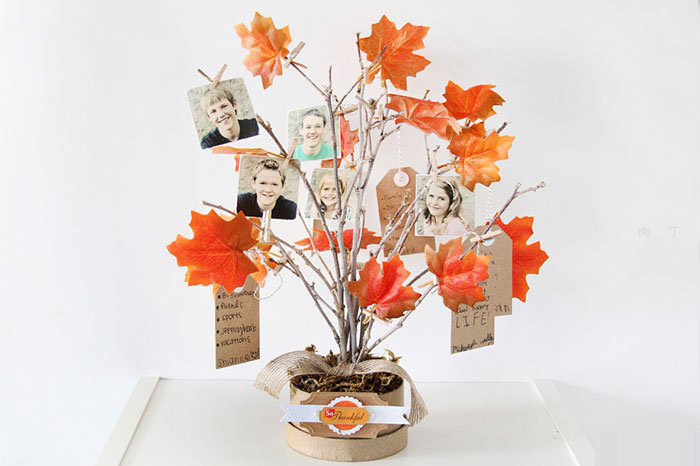 儿童手工制作秋天的感恩树