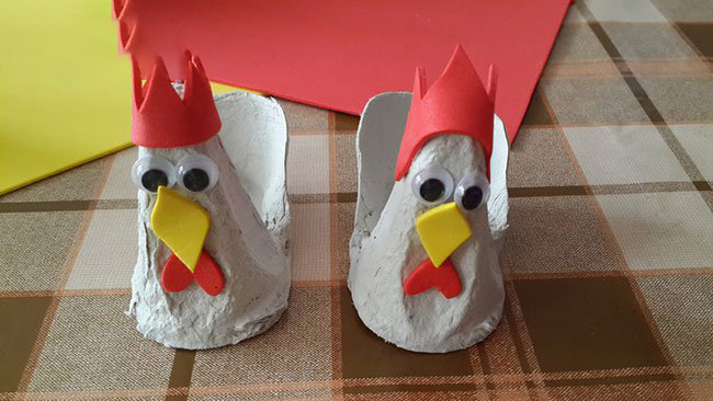 儿童新年手工制作生肖鸡